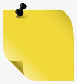 Sticky Note Yellow Png Clipart - Yellow Note Sticky Transparent, Png Download, Transparent PNG
