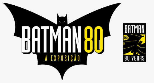 Batman 80 A Exposição Chega Ao Memorial Da América - Logo 80 Years Of Batman, HD Png Download, Transparent PNG