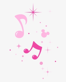 #music #disney #star #note #mickey #mickeymouse #confetti - Mickey Mouse Music Note, HD Png Download, Transparent PNG