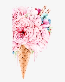 Ice Cream Flower Png, Transparent Png, Transparent PNG
