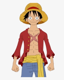 One Piece Whole Body Luffy - One Piece Luffy Png, Transparent Png, Transparent PNG