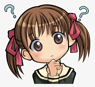Anime Girl Face Confused, HD Png Download , Transparent Png Image - PNGitem