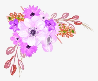#flowers #red #spiral #aesthetic #crown #taç #grid - Transparent Background Watercolor Flowers Png, Png Download, Transparent PNG