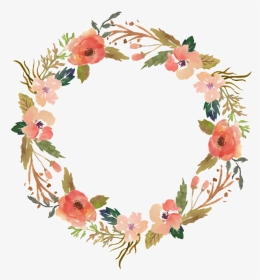 Flower Wreath Hand Painted Watercolor Transparent Ornamental - Dolce Far Niente In Hand Lettering, HD Png Download, Transparent PNG