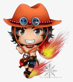 Image Gallery One Piece Chibi Ace - Même One Piece Ace, HD Png Download, Transparent PNG