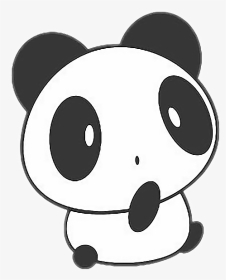 #freetoedit #cute #kawaii #panda #bear - Chibi Panda Drawing Easy, HD Png Download, Transparent PNG