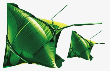 Zongzi Leaves Beautiful Vector - Illustration, HD Png Download, Transparent PNG