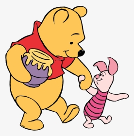 New Pooh, Piglet Walking Hand In Hand - Winnie The Pooh And Piglet Clipart, HD Png Download, Transparent PNG