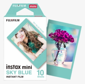 Fujifilm Instax Mini Instant Film Sky Blue - Fujifilm Instax Mini Sky Blue Film, HD Png Download, Transparent PNG