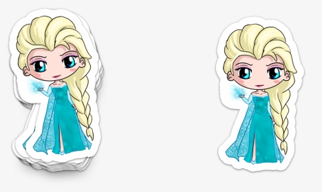 Adhesivo Elsa Frozen - Cartoon, HD Png Download, Transparent PNG