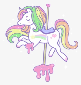 Unicorn With A Crown Clipart Jpg Library Stock Melty - Carousel Kawaii, HD Png Download, Transparent PNG