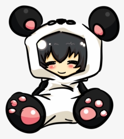 #mq #girl #panda #kawaii #chibi - Panda Chibi Png, Transparent Png, Transparent PNG