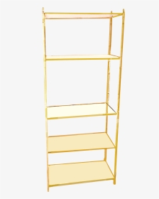 Jansen Style Yellow Painted Metal Framed 5-tier Etagere - Shelf, HD Png Download, Transparent PNG