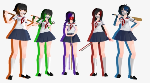 Yandere Simulator Female Delinquents, HD Png Download, Transparent PNG