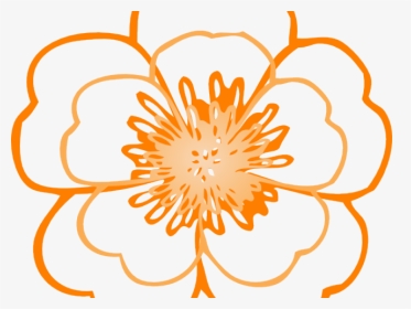 Orange Flower Clipart Flowre, HD Png Download, Transparent PNG
