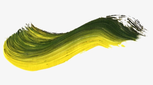 Yellow And Green Brush Stroke Png, Transparent Png, Transparent PNG