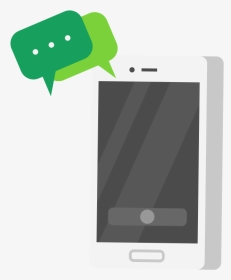 手机聊天聊天沟通交流网聊矢量元素图标免抠 - Smartphone, HD Png Download, Transparent PNG