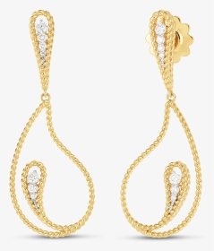 Cropped Byzantine Barocco Paisley Drop Earrings - Body Jewelry, HD Png Download, Transparent PNG