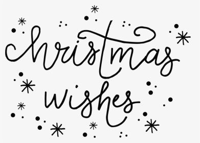 Christmas Wishes - Calligraphy, HD Png Download, Transparent PNG