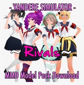 Mmd Models Pack Yandere Simulator, HD Png Download, Transparent PNG