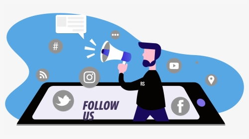 Social Media Image Showing Us Reaching Out To Customers - Illustration, HD Png Download, Transparent PNG