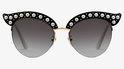 Gucci Cat Eye Sunglasses With Pearls, HD Png Download, Transparent PNG
