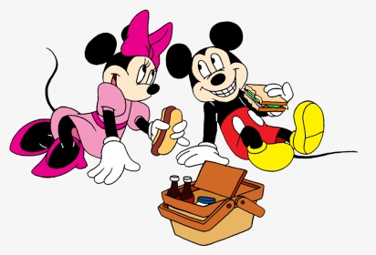 Mickey And Minnie On A Picnic By Lionkingrulez On Clipart - Mickey And Minnie Picnic, HD Png Download, Transparent PNG