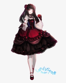 Gothic Lolita Anime Red Dress, HD Png Download, Transparent PNG