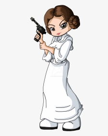 Star Wars Princess Leia Clipart Black And White Library - Princess Leia Clipart, HD Png Download, Transparent PNG