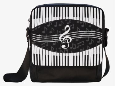 Stylish Music Piano Keys And Treble Clef Crossbody - Piano Png Round, Transparent Png, Transparent PNG