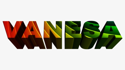 Vanesa En 3d - Nombre De Vanessa En 3d, HD Png Download, Transparent PNG