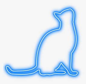 #cat #gato #chat #neon #ftestickers #stickers #autocollants - Cat Neon Logo Png, Transparent Png, Transparent PNG