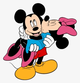 Kissing Mickey And Minnie Love, HD Png Download, Transparent PNG