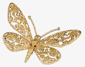 Lace Butterfly Brooch - Jewellery Butterfly Png, Transparent Png, Transparent PNG