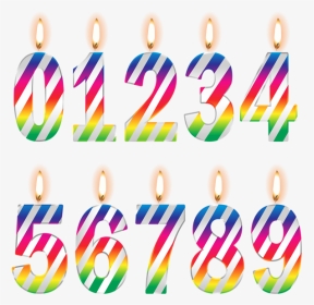 Birthday Cake Drawing With Number Candles, HD Png Download, Transparent PNG