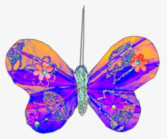 #freetoedit #rainbow #colorful #butterfly #hangingdecoration - Brush-footed Butterfly, HD Png Download, Transparent PNG