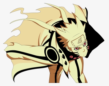 Nine Tailed Fox Naruto Sage Mode - Png Naruto Nine Tails, Transparent Png, Transparent PNG