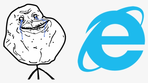 Resultado De Imagen Para Internet Explorer - Forever Alone Guy, HD Png Download, Transparent PNG