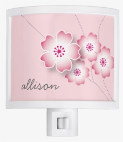 Personalized Cherry Blossom Nite Light - Floral Design, HD Png Download, Transparent PNG