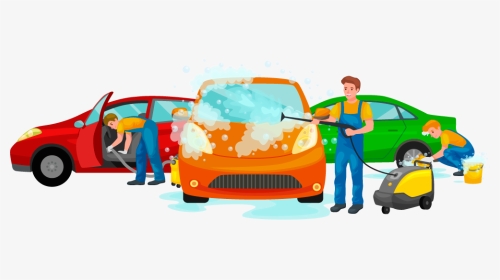Car Water Wash Vector, HD Png Download, Transparent PNG