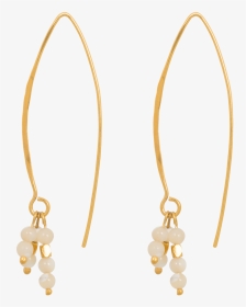 Nous Earrings White - Earrings, HD Png Download, Transparent PNG