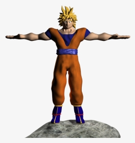 Goku Body 3d Model Max - Action Figure, HD Png Download, Transparent PNG