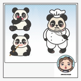 Kawaii Panda - Cartoon, HD Png Download, Transparent PNG