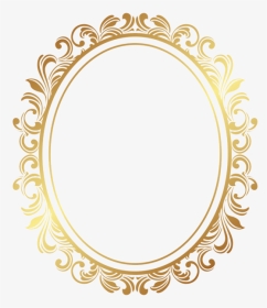 Oval Gold Frame Png, Transparent Png, Transparent PNG