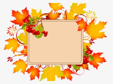 Fall Clipart Border Free - Fall Thank You Clipart, HD Png Download, Transparent PNG