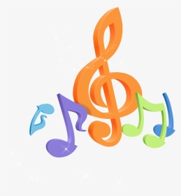 Clip Art Freeuse Colorful Music Note Clipart - Colorful Transparent Music Notes Gif, HD Png Download, Transparent PNG
