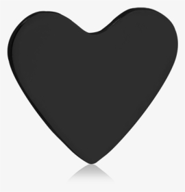 Solid Black Heart Clipart Banner Black And White Download - Heart, HD Png Download, Transparent PNG