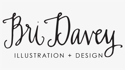 Bri Davey Illustration Design - Calligraphy, HD Png Download, Transparent PNG