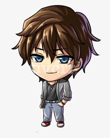 Negative Drawing Anime - Cute Drawing Anime Boy, HD Png Download, Transparent PNG