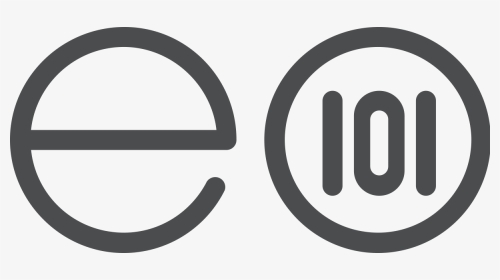 E101 Logo Black Trans, HD Png Download, Transparent PNG